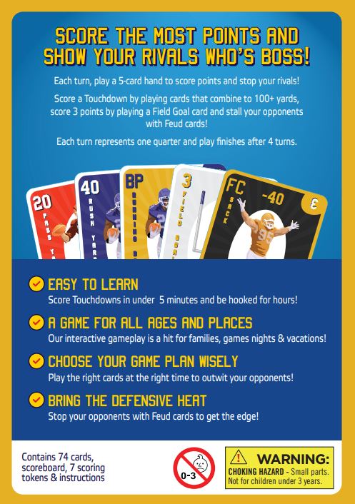 FOOTBALL FEUD! (NEW- NOW AVAILABLE)