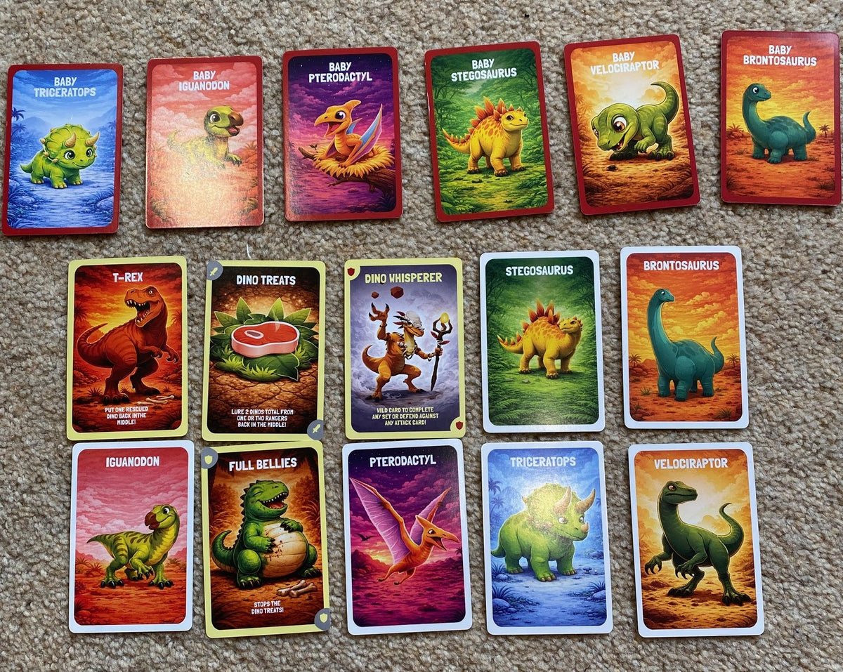 RESCUE THE DINOS! A roarsome fun card game for 2-5 players, Aged 7+