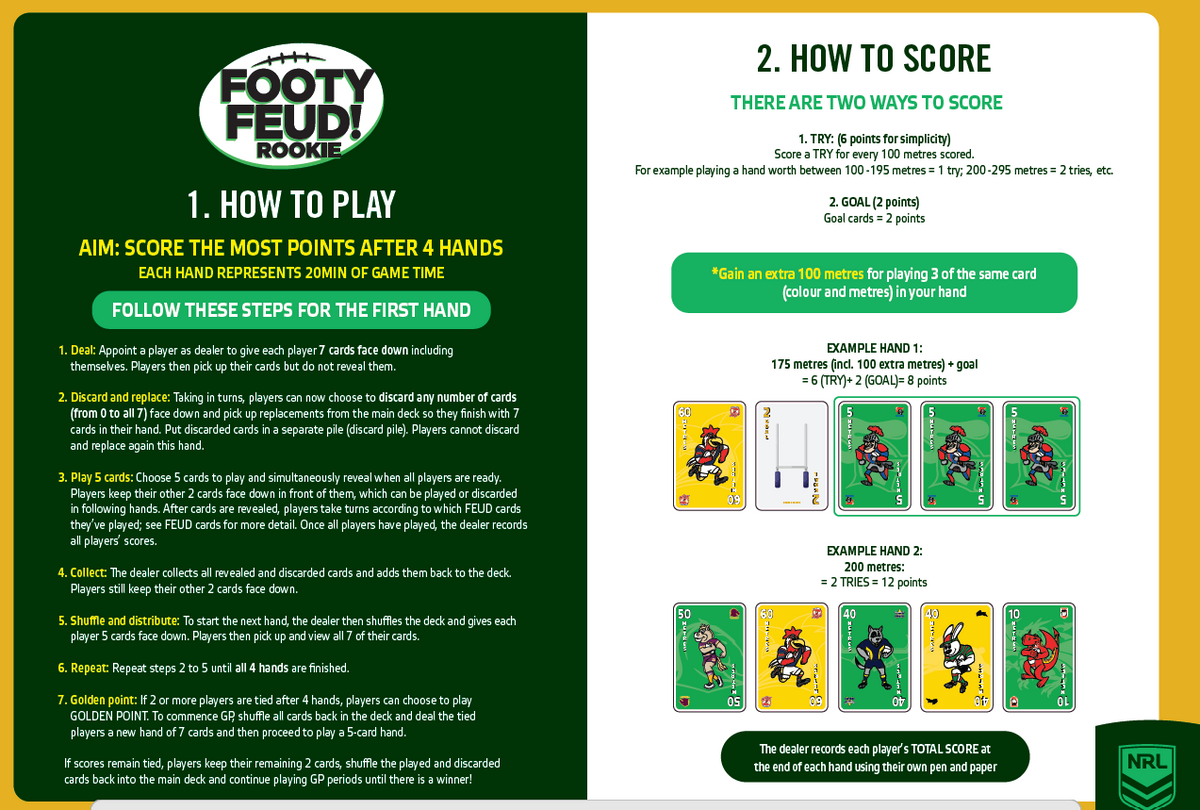 NRL- FOOTY FEUD! ROOKIE